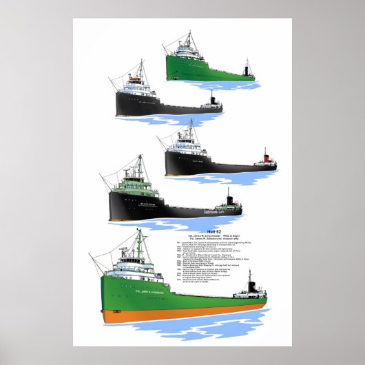 Poster Col James M. Schoonmaker museum histoire des navir (Devant)