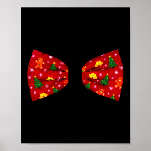 Poster Col long costume de fête de Noël avec nœud papillo (Devant)
