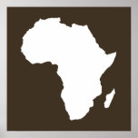 Poster Cola Audacious Africa<br><div class="desc">Plan de l'Afrique en blanc avec des couleurs contrastées dans la palette "Safari" d'Emporio Moffa inspirée par l'audacieuse aventure et la nature sauvage du continent.</div>