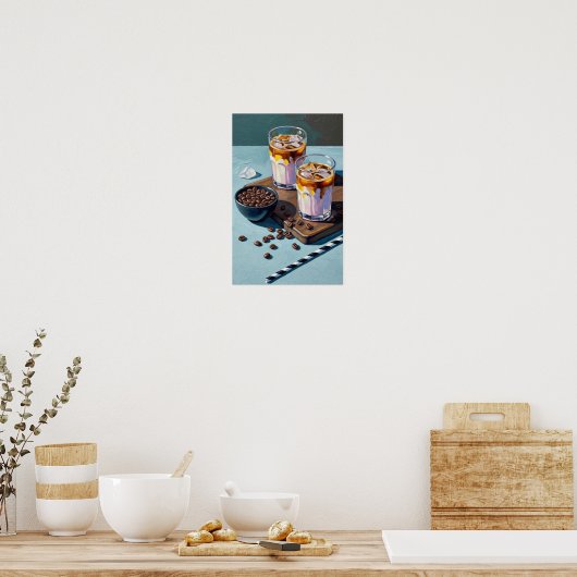Poster Cold Coffee Break Wall Art (Cuisine)