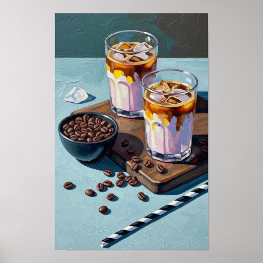 Poster Cold Coffee Break Wall Art (Devant)
