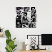 POSTER COLE SPROUSE NOIR ET BLANC (Bureau à domicile)