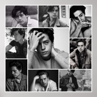 POSTER COLE SPROUSE NOIR ET BLANC