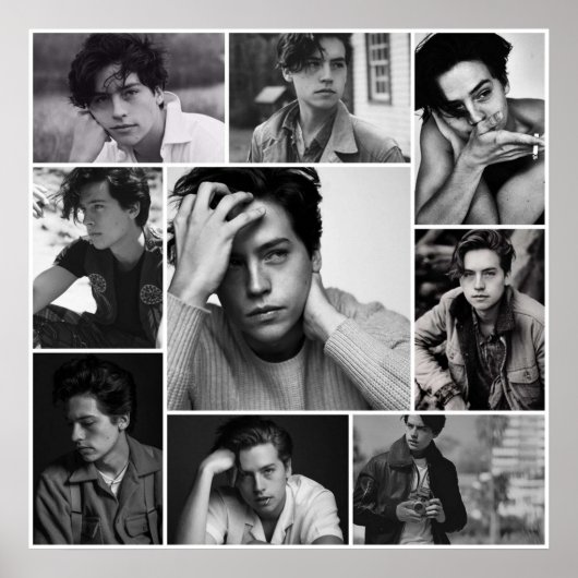 POSTER COLE SPROUSE NOIR ET BLANC (Devant)