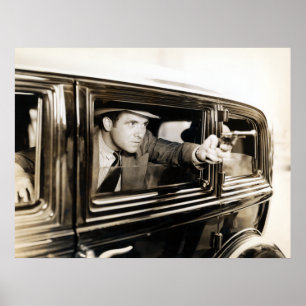 Poster Colère au volant des années 30
