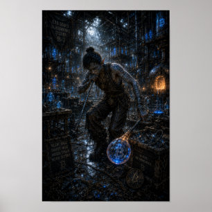 Poster Colère Silencieuse / Souffleur de Verre / Atelier