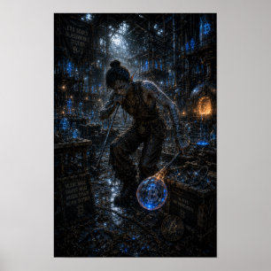 Poster Colère Silencieuse / Souffleur de Verre / Atelier 