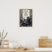 Poster Coleridge "Amour" Poésie victorienne Art 17x22 (Cuisine)