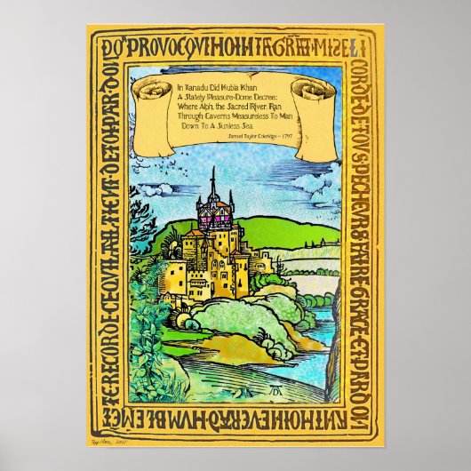 Poster Coleridge et Dürer à Xanadu (Devant)