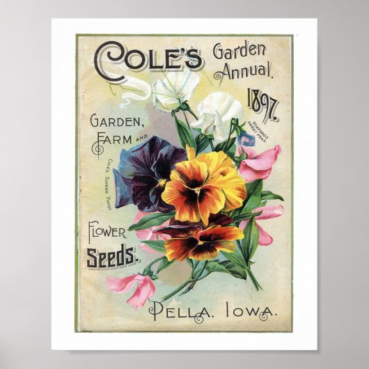 Poster Coles Garden Annuel 1897 (Devant)