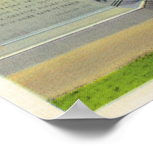 Poster Coles Hill Vue du monument funéraire de Mayflower (Coin)