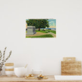 Poster Coles Hill Vue du monument funéraire de Mayflower (Cuisine)