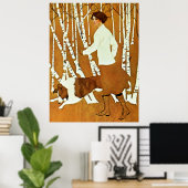 Poster Coles Phillips ‘Fadeaway Girl’ Autumn Walk Cover (Bureau à domicile)