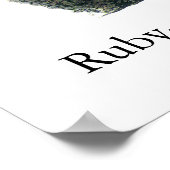 Poster Colibri à gorge rubis, John Audubon (Coin)