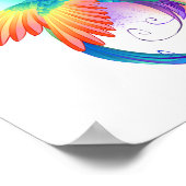 Poster Colibri arc-en-ciel avec symbole Infinity (Coin)