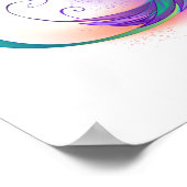 Poster Colibri arc-en-ciel avec symbole Infinity (Coin)