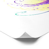 Poster Colibri arc-en-ciel exotique (Coin)
