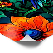 Poster Colibri au soleil (Coin)