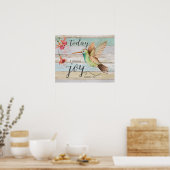 Poster Colibri aujourd'hui je choisis Joy Cadeaux de chau (Cuisine)