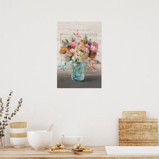 Poster Colibri C'Est Bien Avec Mon Colibri Âme (Cuisine)