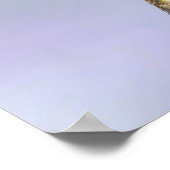 Poster Colibri de Calliope volant en violet et rose (Coin)