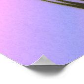 Poster Colibri Et Fleur Iris Personnalisés (Coin)