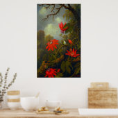 Poster Colibri et Passionflowers (1875) (Cuisine)