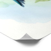 Poster Colibri petit aquarelle (Coin)