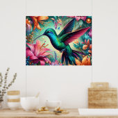 Poster Colibri sarcelle (Cuisine)