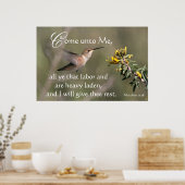 Poster Colibri Viens En Jésus Imprimer (Cuisine)