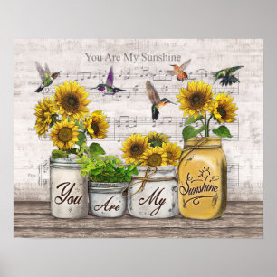 Poster Colibri Vous Êtes Mes Cadeaux Chauffage De Ménage