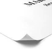 Poster Colibris Élégants Photo Florale Funérailles (Coin)