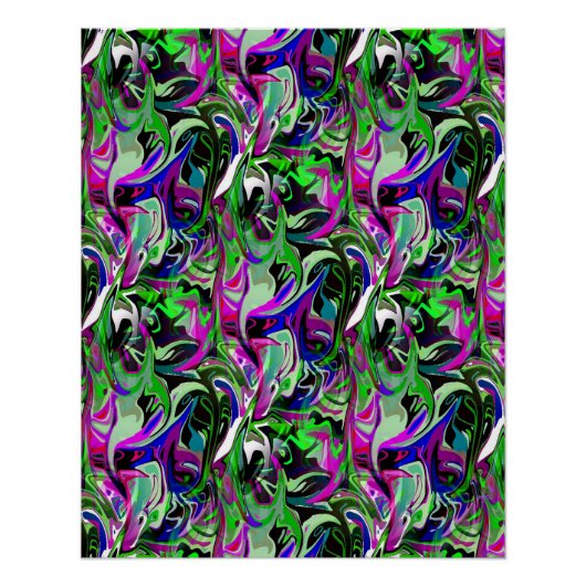 Poster Colibris en vol... (Devant)