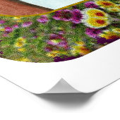 Poster Colibris et Fleurs #3 (Coin)