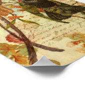 Poster Colibris et Roses (Coin)