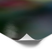 Poster Colibris Fleurs de Fuchsia Danse Iridescente (Coin)