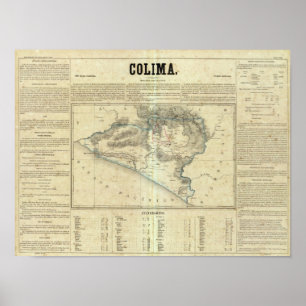 Poster Colima, Mexique