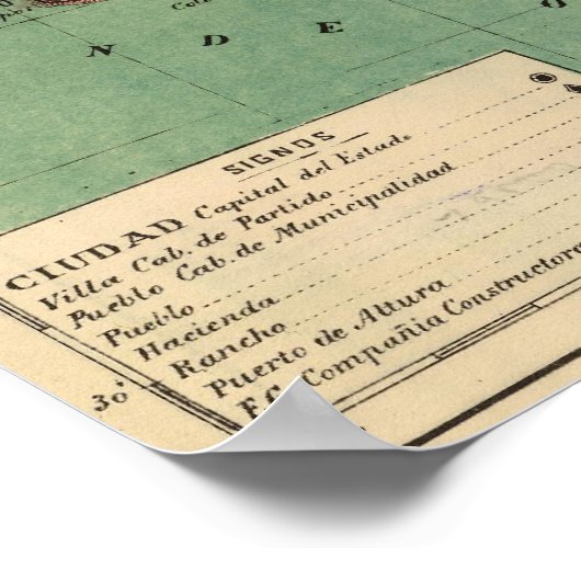 Poster Colima, Mexique 2 (Coin)