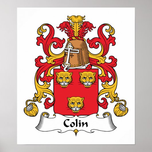 Poster Colin Family Crest (Devant)
