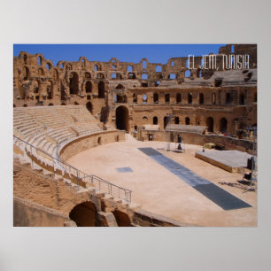Poster Colisée Amphithéâtre Antique d'El Jem Tunisie