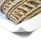 Poster Colisée Rome, Italie Aquarelle (Coin)