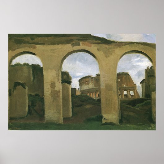 Poster Colisée vue à travers les Arcades à Rome, Italie (Devant)