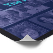 Poster Collage 1 (bleu) (Coin)