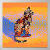 Poster Collage Abstrait Clarice le Cat ID103 (Devant)