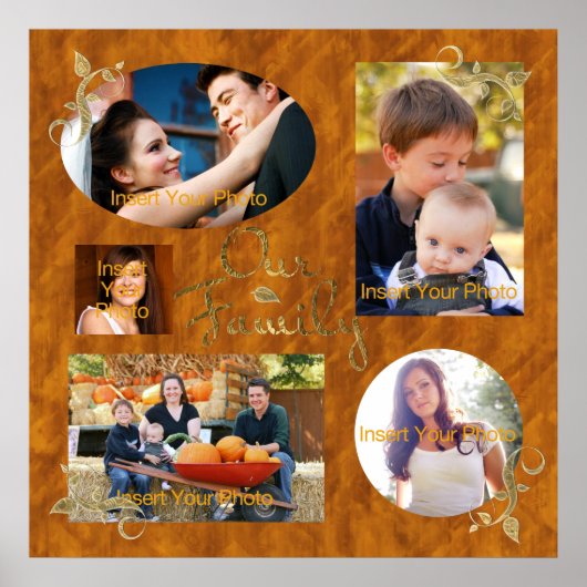 Poster Collage Album Photo Famille (Devant)