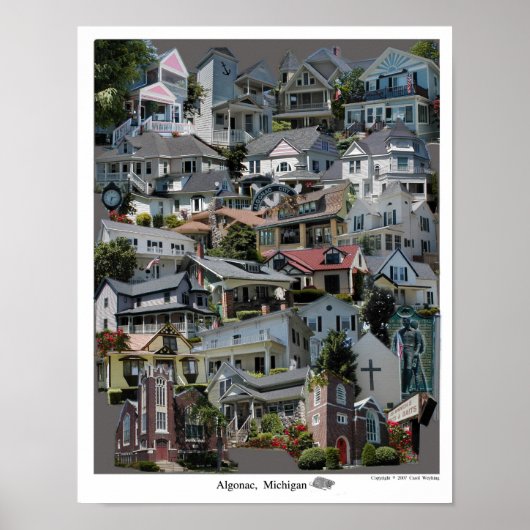 Poster collage, Algonac Michigan (Devant)
