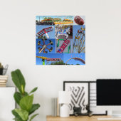 Poster Collage carnavalesque (Bureau à domicile)