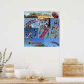Poster Collage carnavalesque (Cuisine)