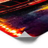 Poster Collage coloré de voiture personnalisée (Coin)