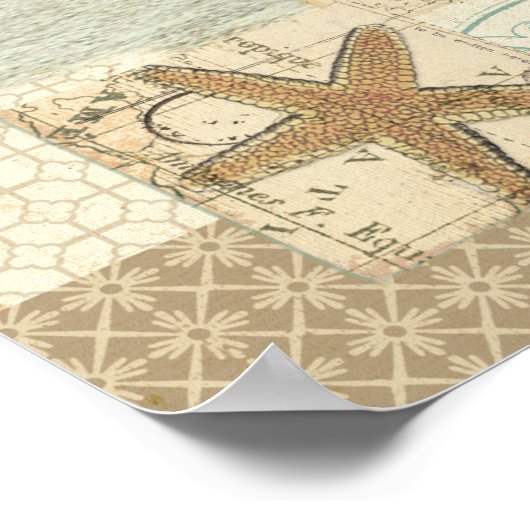 Poster Collage côtier (Coin)